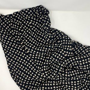 Plus-Size Black Maxi Shirt with Floral Print